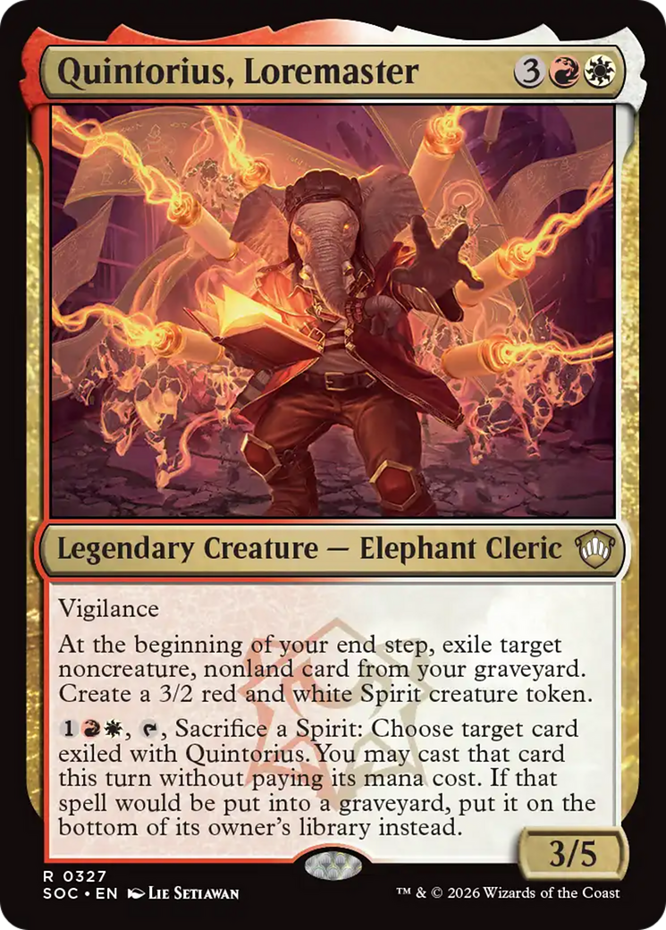 Quintorius, Loremaster [Secrets of Strixhaven Commander] | Mega City Incorporated