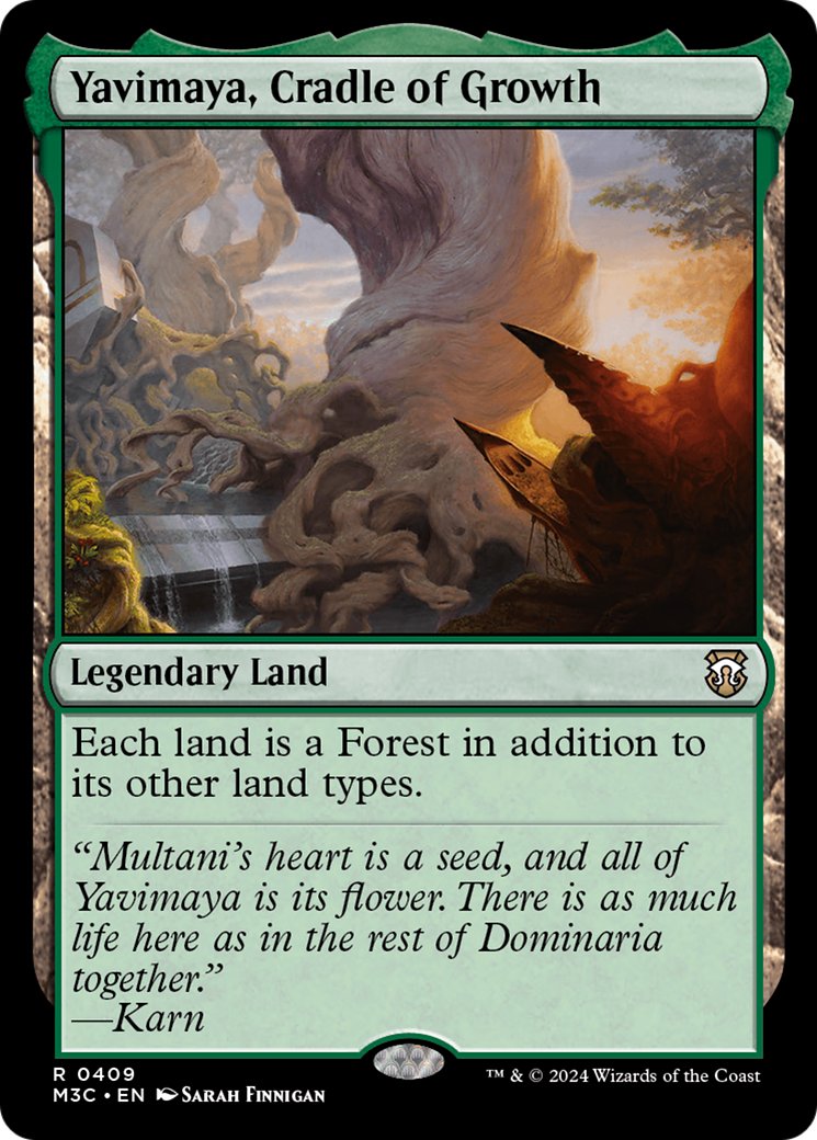 Yavimaya, Cradle of Growth (Ripple Foil) [Modern Horizons 3 Commander] | Mega City Incorporated