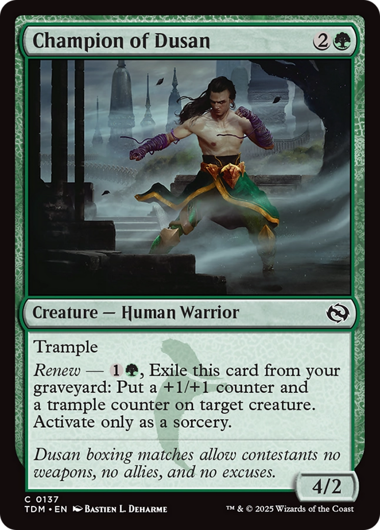 Champion of Dusan [Tarkir: Dragonstorm] | Mega City Incorporated