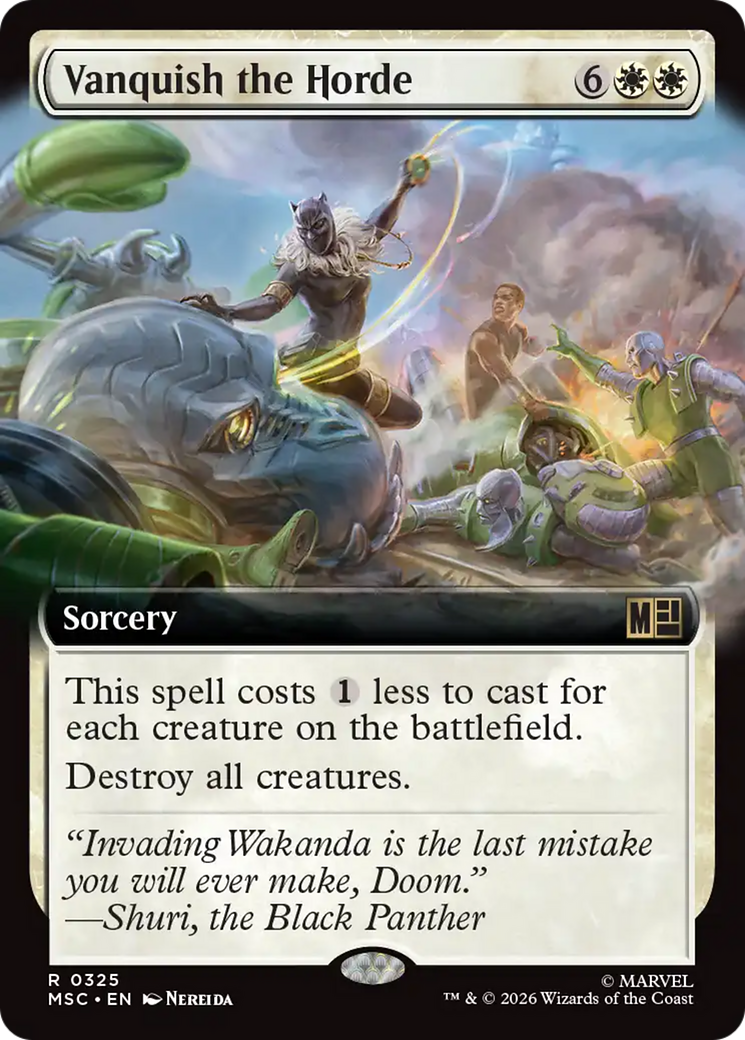 Vanquish the Horde (Extended Art) [Marvel Super Heroes Commander] | Mega City Incorporated