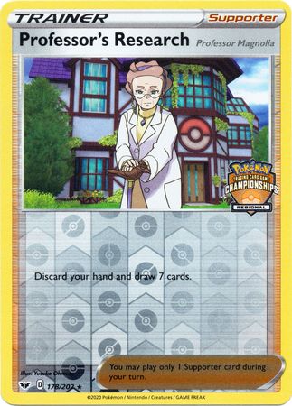 Professor's Research (178/202) (Regional Championship Promo) [Sword & Shield: Base Set] | Mega City Incorporated