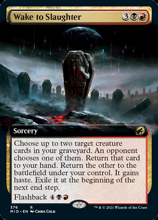 Wake to Slaughter (Extended Art) [Innistrad: Midnight Hunt] | Mega City Incorporated