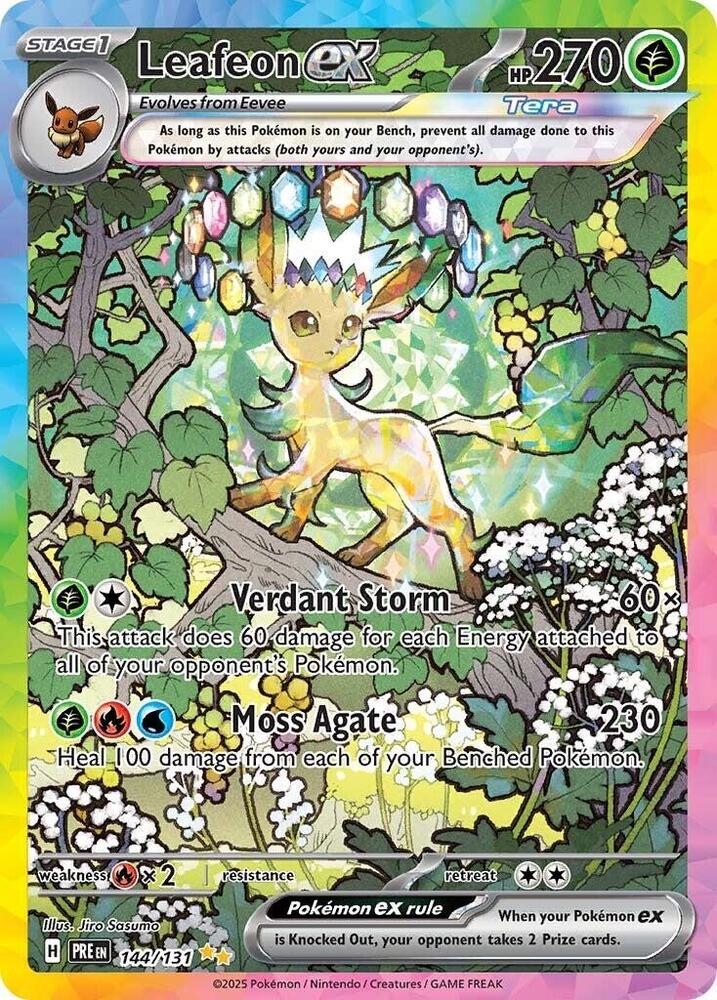 Leafeon ex (144/131) [Scarlet & Violet: Prismatic Evolutions] | Mega City Incorporated