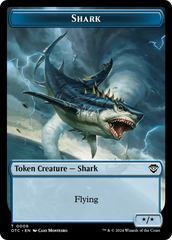 Ape // Shark Double-Sided Token [Outlaws of Thunder Junction Commander Tokens] | Mega City Incorporated