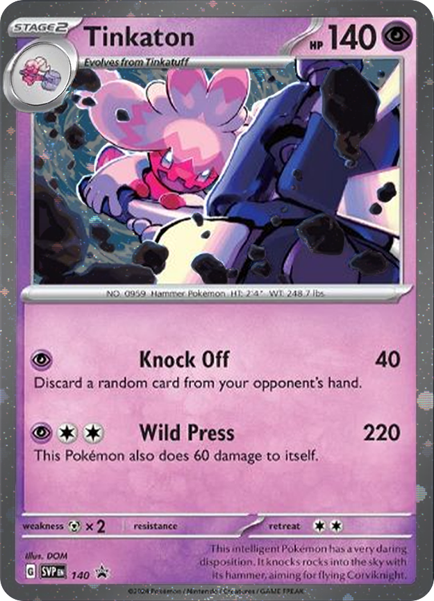 Tinkaton (SVP140) (Cosmos Holo) [Scarlet & Violet: Black Star Promos] | Mega City Incorporated