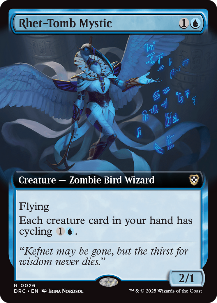 Rhet-Tomb Mystic (Extended Art) [Aetherdrift Commander] | Mega City Incorporated