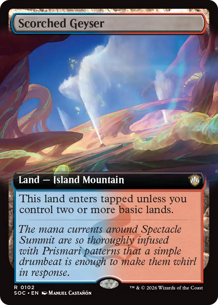 Scorched Geyser (Extended Art) [Secrets of Strixhaven Commander] | Mega City Incorporated