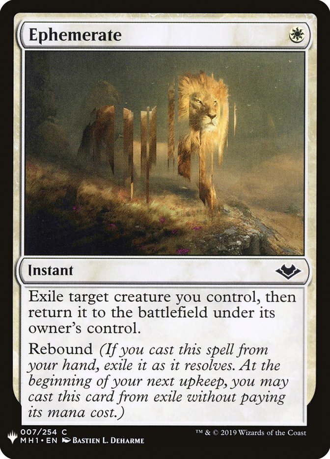Ephemerate [Mystery Booster] | Mega City Incorporated