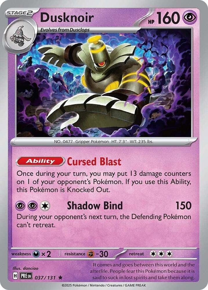 Dusknoir (037/131) [Scarlet & Violet: Prismatic Evolutions] | Mega City Incorporated