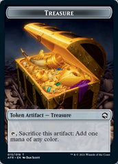 Treasure // Zombie Double-Sided Token [Dungeons & Dragons: Adventures in the Forgotten Realms Tokens] | Mega City Incorporated