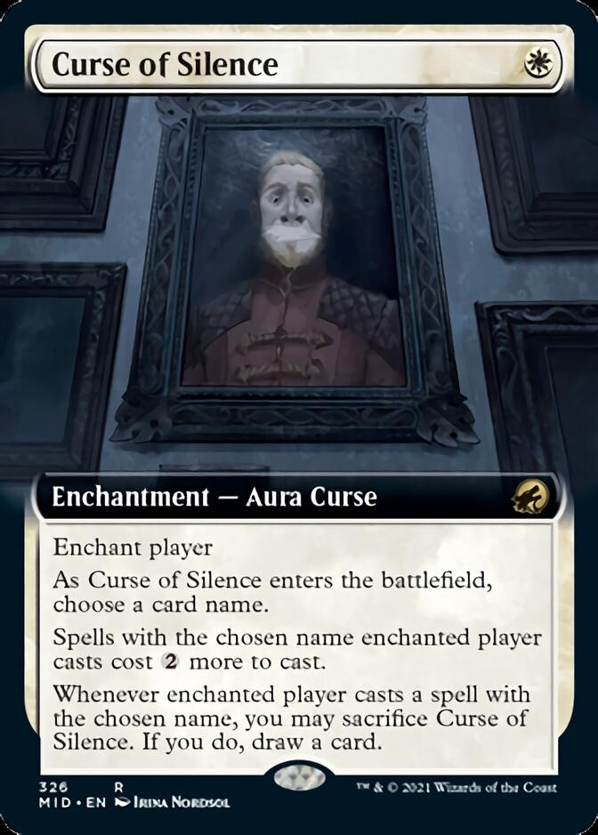 Curse of Silence (Extended Art) [Innistrad: Midnight Hunt] | Mega City Incorporated