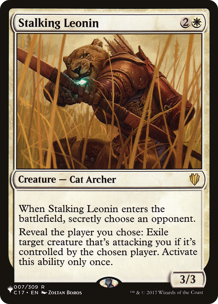 Stalking Leonin [The List] | Mega City Incorporated