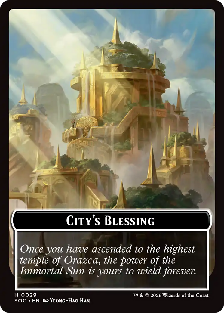 Food // City's Blessing Double-Sided Token [Secrets of Strixhaven Commander Tokens] | Mega City Incorporated