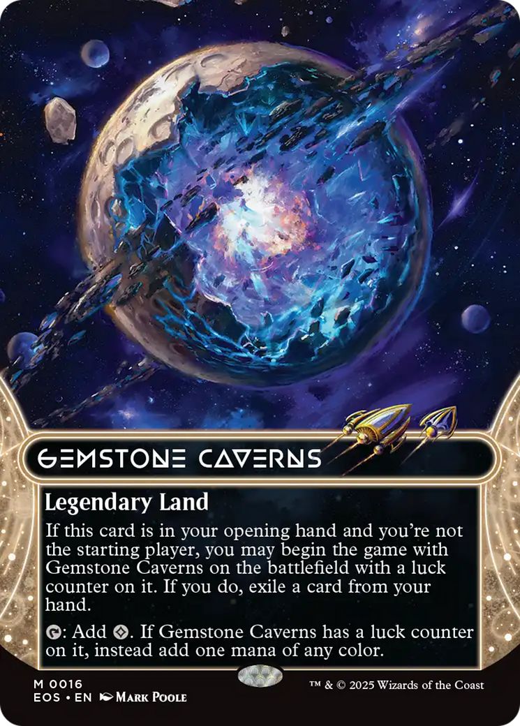 Gemstone Caverns (0016) (Borderless) [Edge of Eternities: Stellar Sights] | Mega City Incorporated