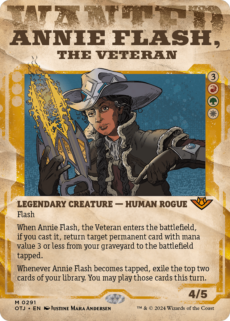 Annie Flash, the Veteran (Showcase) [Outlaws of Thunder Junction] | Mega City Incorporated