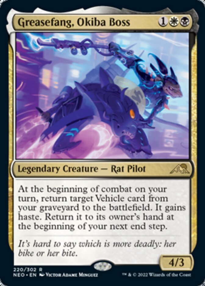 Greasefang, Okiba Boss [Kamigawa: Neon Dynasty] | Mega City Incorporated