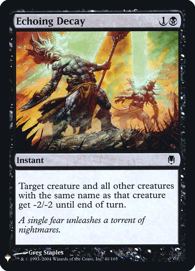 Echoing Decay [Mystery Booster] | Mega City Incorporated
