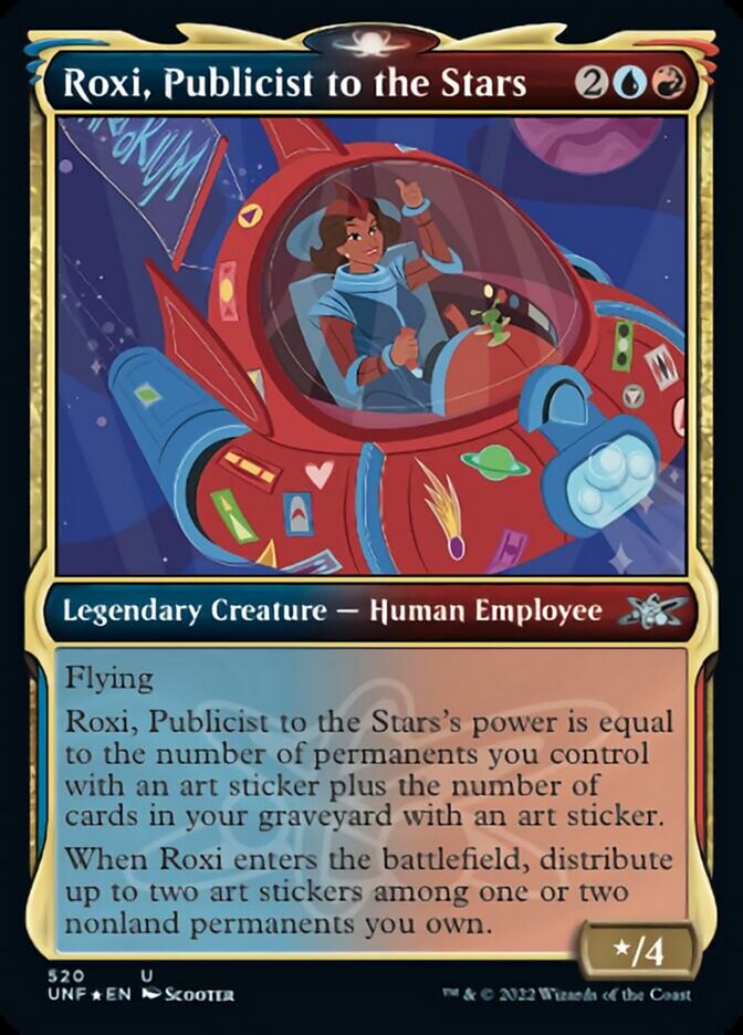 Roxi, Publicist to the Stars (Showcase) (Galaxy Foil) [Unfinity] | Mega City Incorporated