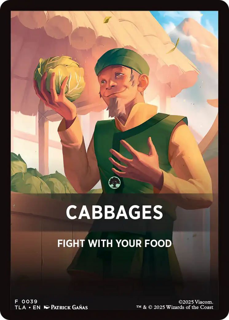 Cabbages Theme Card [Avatar: The Last Airbender Tokens] | Mega City Incorporated