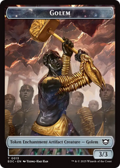 Shapeshifter // Golem (0013) Double-Sided Token [Edge of Eternities Commander Tokens] | Mega City Incorporated