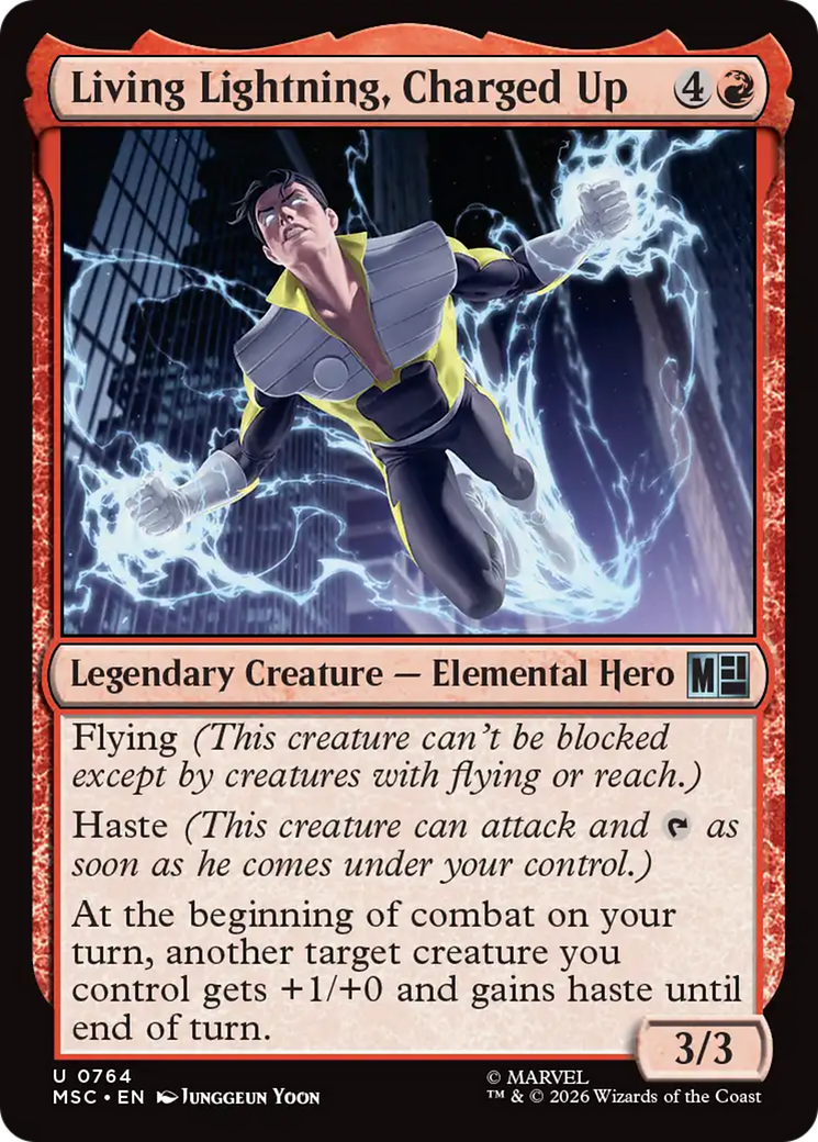 Living Lightning, Charged Up [Marvel Super Heroes Commander] | Mega City Incorporated