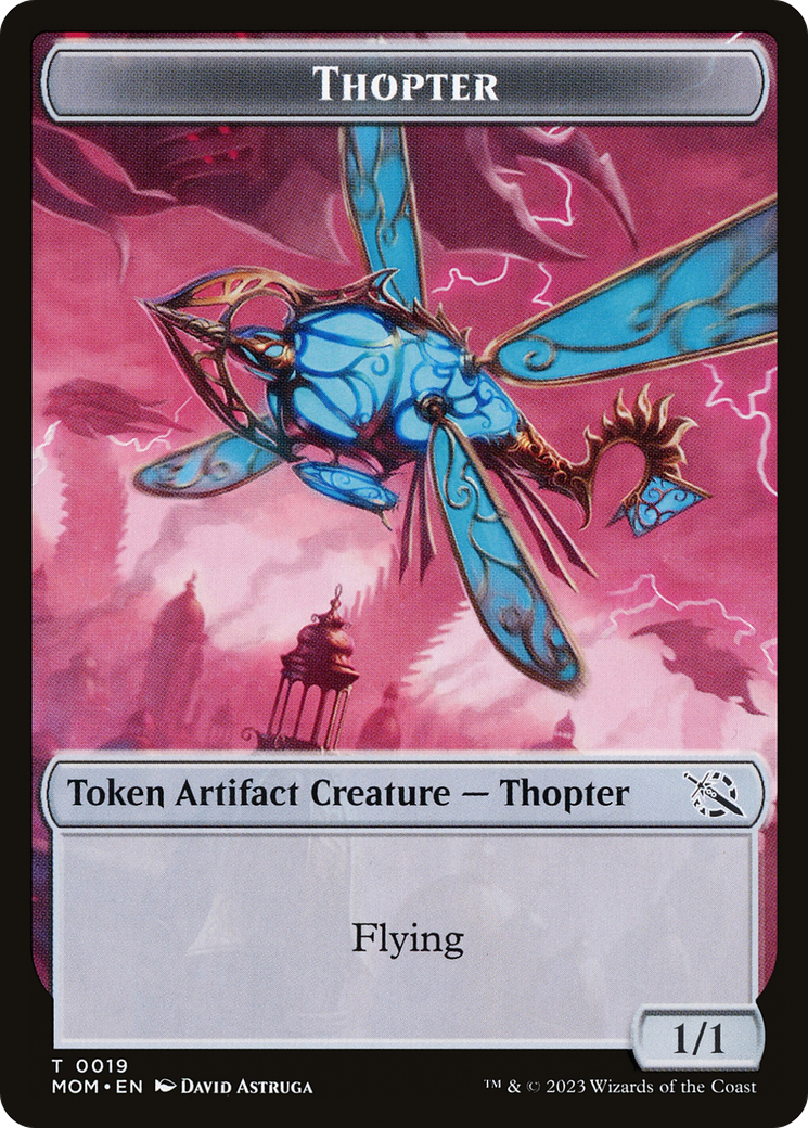 Thopter // Spirit (14) Double-Sided Token [March of the Machine Tokens] | Mega City Incorporated