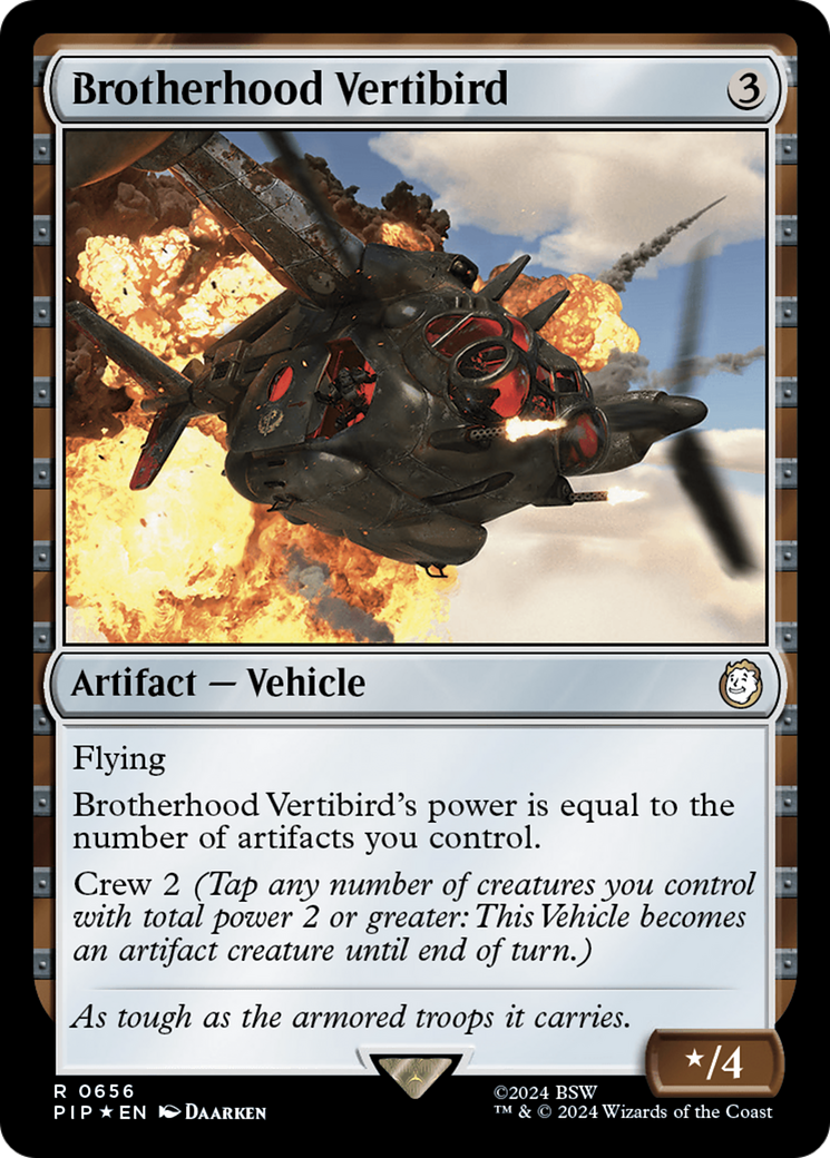 Brotherhood Vertibird (Surge Foil) [Fallout] | Mega City Incorporated