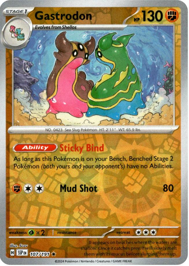 Gastrodon (107/191) [Scarlet & Violet: Surging Sparks] | Mega City Incorporated