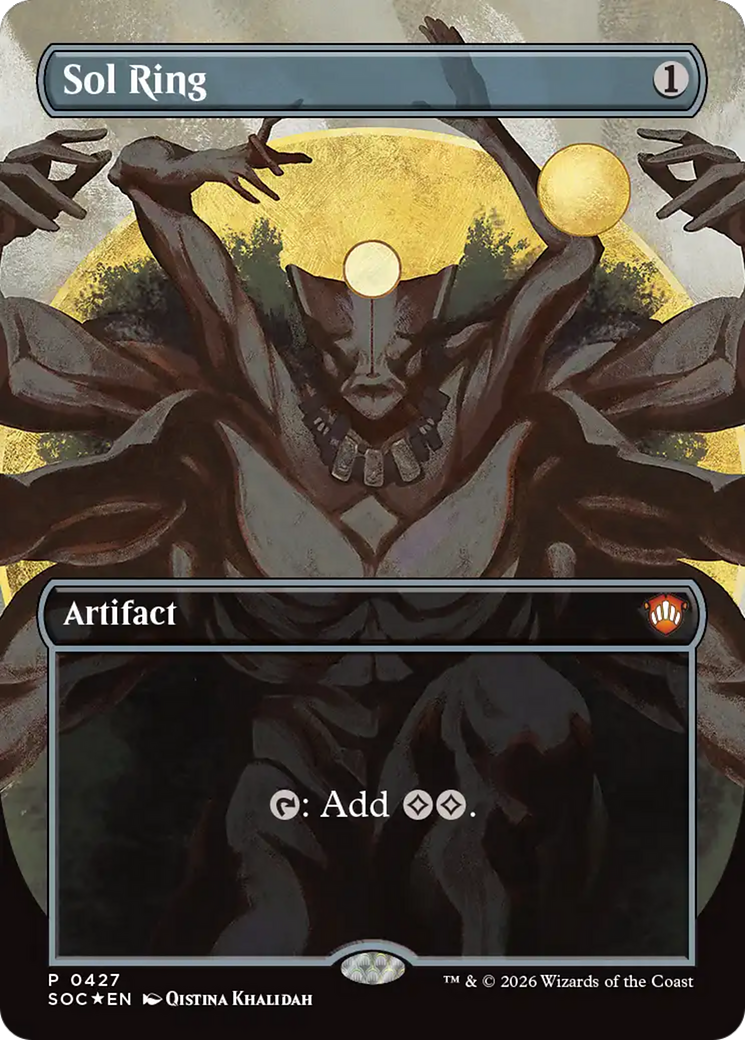 Sol Ring (Borderless) [Secrets of Strixhaven Commander] | Mega City Incorporated