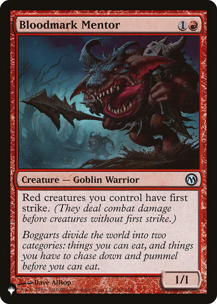 Bloodmark Mentor [The List] | Mega City Incorporated