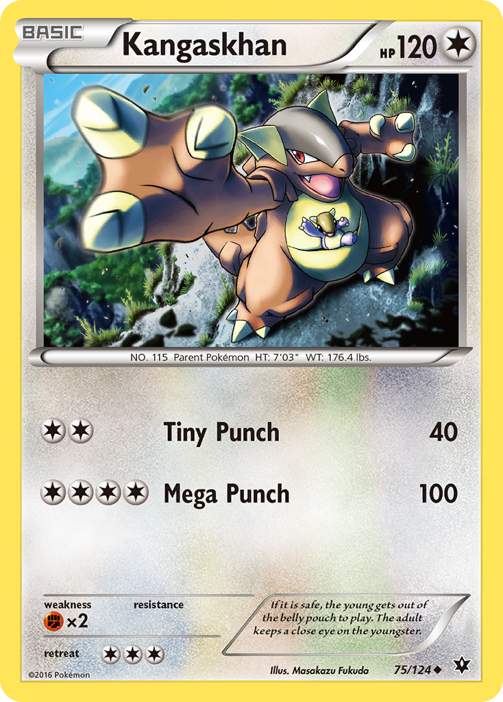 Kangaskhan (75/124) [XY: Fates Collide] | Mega City Incorporated