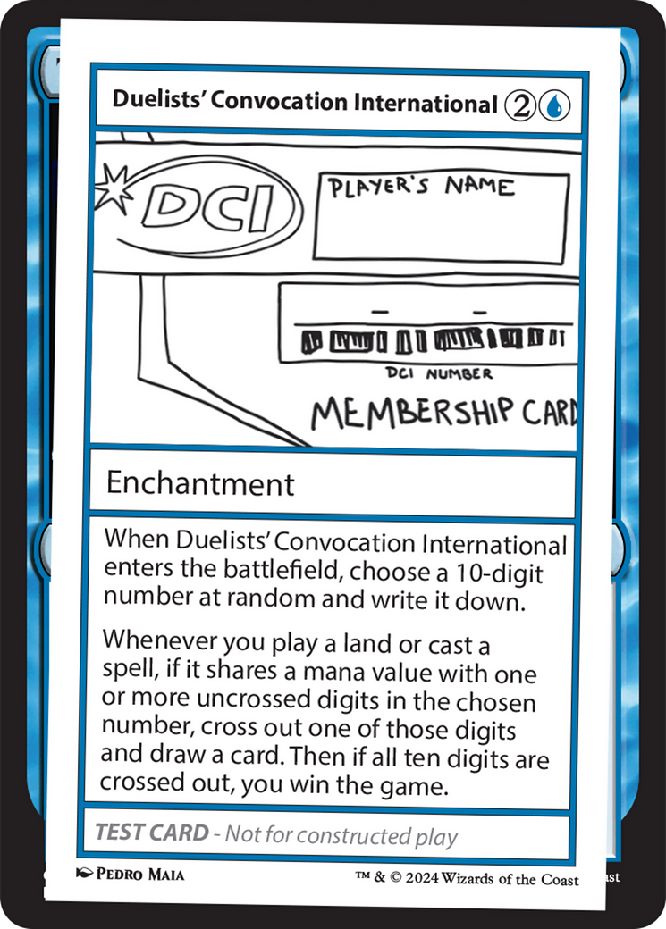 Duelists' Convocation International [Mystery Booster 2 Playtest Cards] | Mega City Incorporated