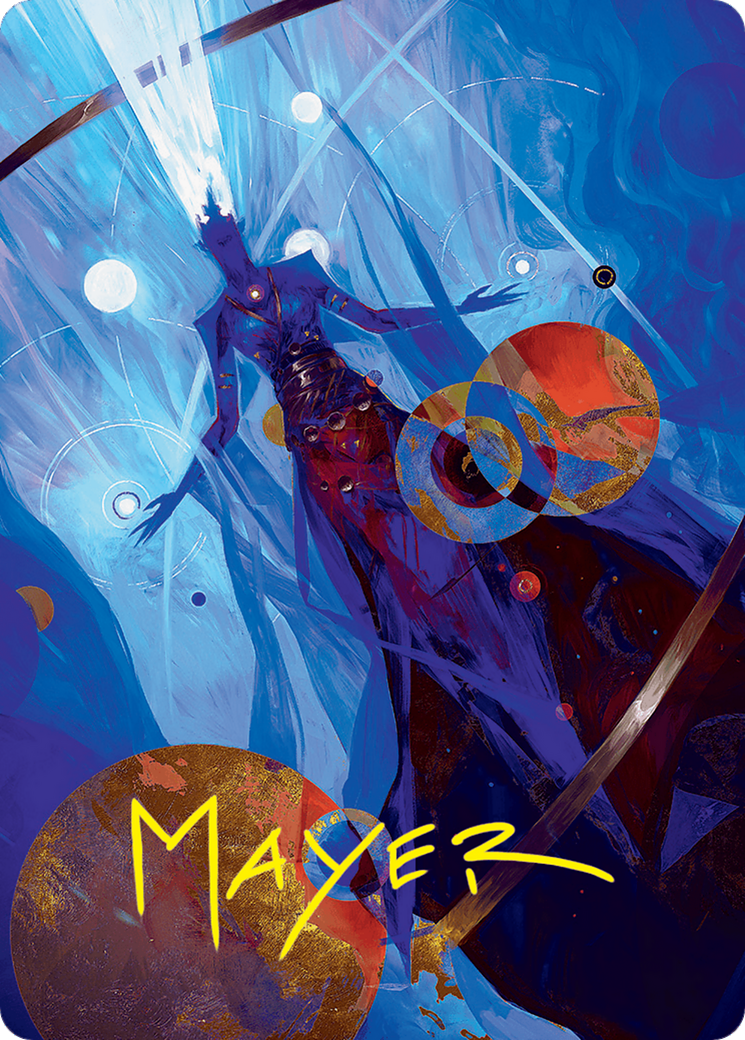 Omniscience Art Card (32/54) (Gold-Stamped Signature) [Foundations Art Series] | Mega City Incorporated