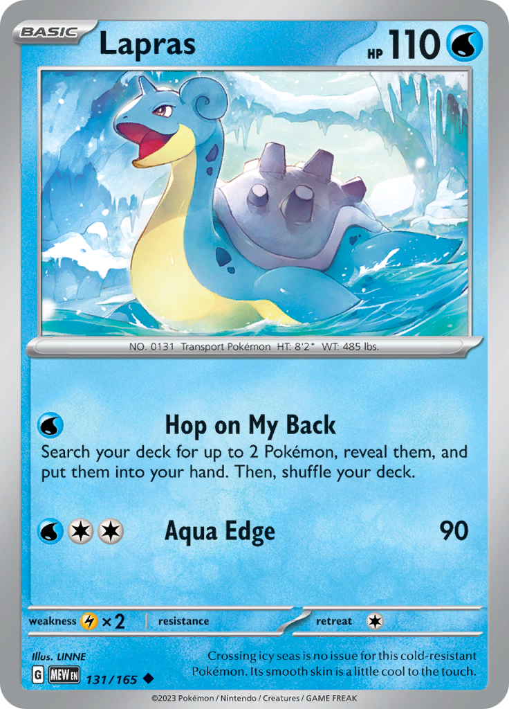 Lapras (131/165) [Scarlet & Violet 151] | Mega City Incorporated