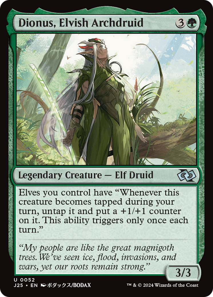 Dionus, Elvish Archdruid (Anime) [Foundations Jumpstart] | Mega City Incorporated