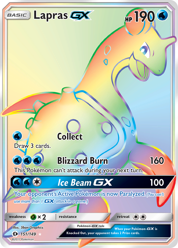 Lapras GX (151/149) [Sun & Moon: Base Set] | Mega City Incorporated