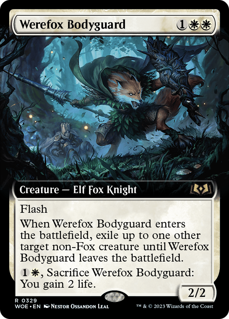 Werefox Bodyguard (Extended Art) [Wilds of Eldraine] | Mega City Incorporated