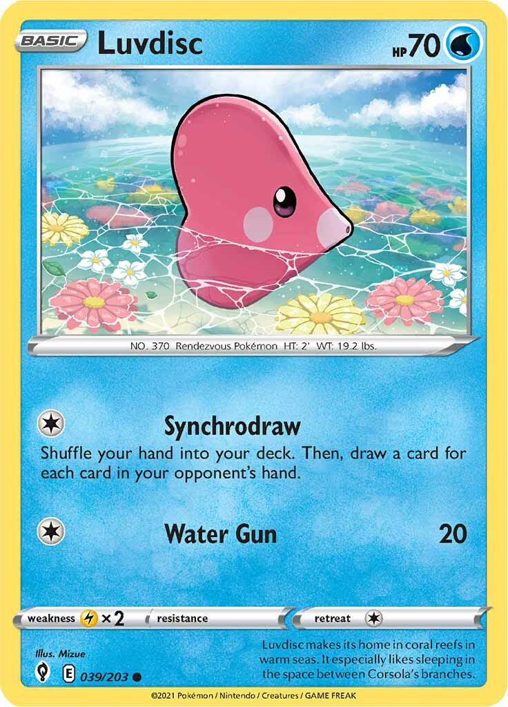 Luvdisc (039/203) [Sword & Shield: Evolving Skies] | Mega City Incorporated