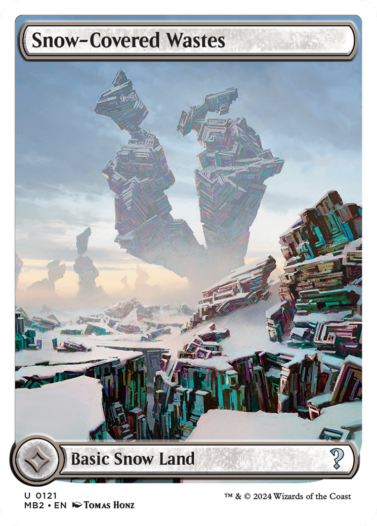 Snow-Covered Wastes (White Border) [Mystery Booster 2] | Mega City Incorporated