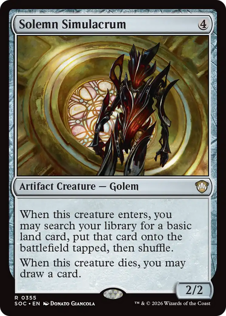 Solemn Simulacrum [Secrets of Strixhaven Commander] | Mega City Incorporated