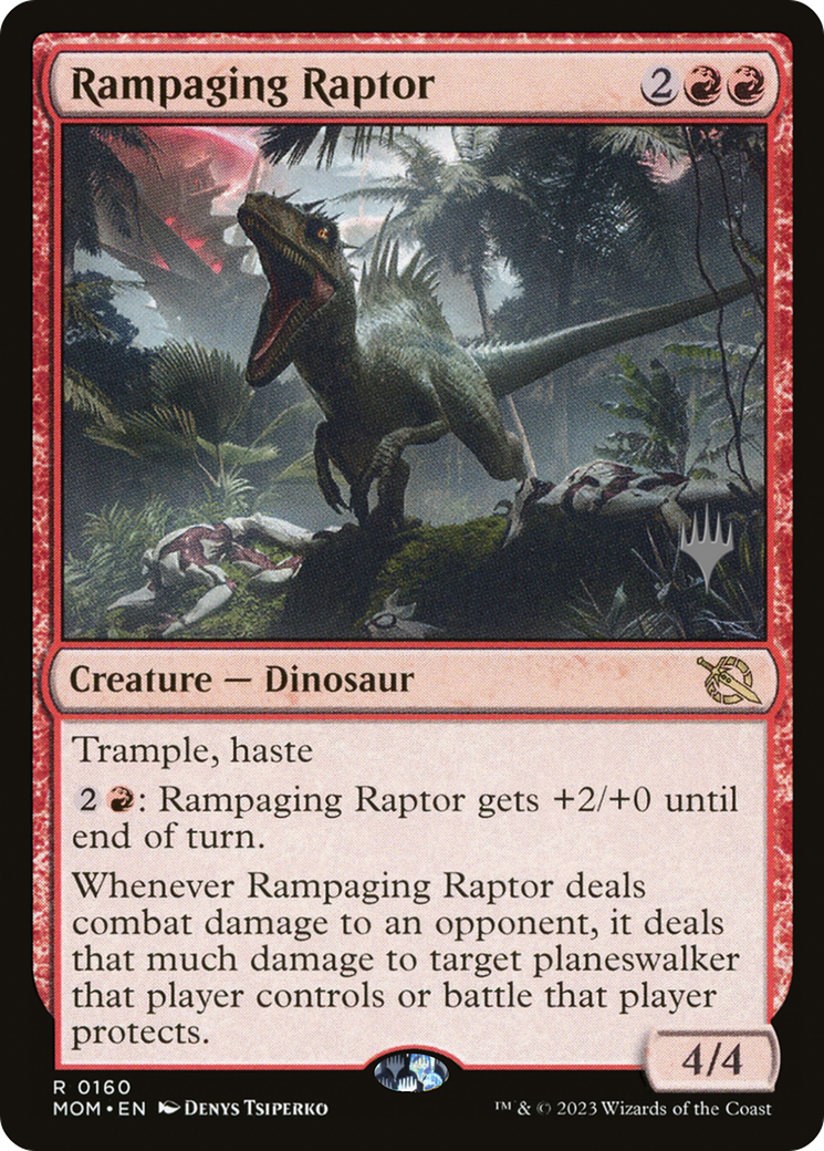 Rampaging Raptor (Promo Pack) [March of the Machine Promos] | Mega City Incorporated