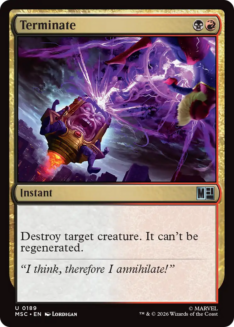 Terminate (Surge Foil) [Marvel Super Heroes Commander] | Mega City Incorporated