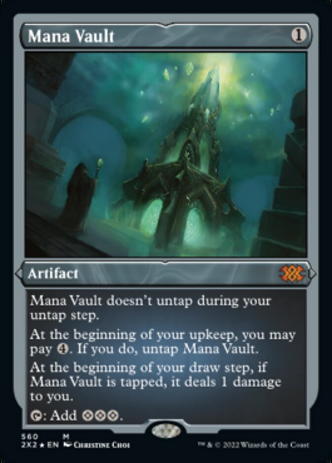 Mana Vault (Foil Etched) [Double Masters 2022] | Mega City Incorporated