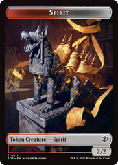 Inkling (0007) // Spirit (0011) Double-Sided Token [Secrets of Strixhaven Tokens] | Mega City Incorporated