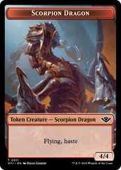 Scorpion Dragon // Plot Double-Sided Token [Outlaws of Thunder Junction Tokens] | Mega City Incorporated