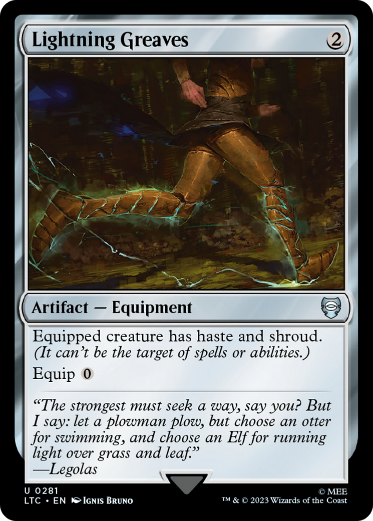 Lightning Greaves [The Lord of the Rings: Tales of Middle-Earth Commander] | Mega City Incorporated