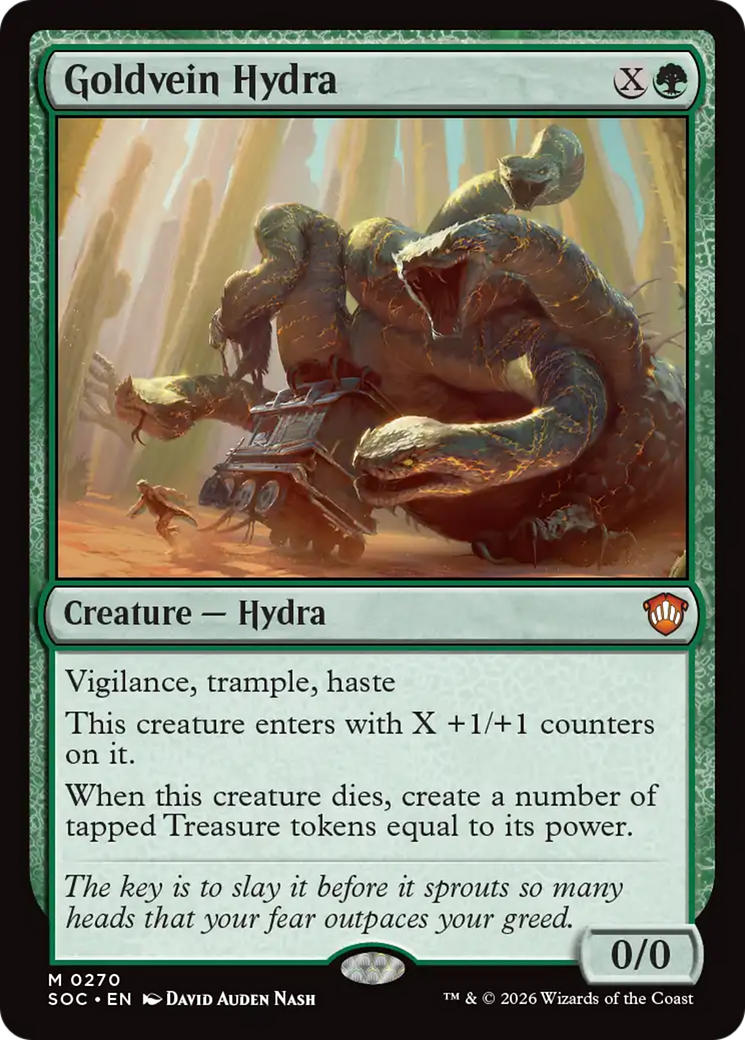 Goldvein Hydra [Secrets of Strixhaven Commander] | Mega City Incorporated