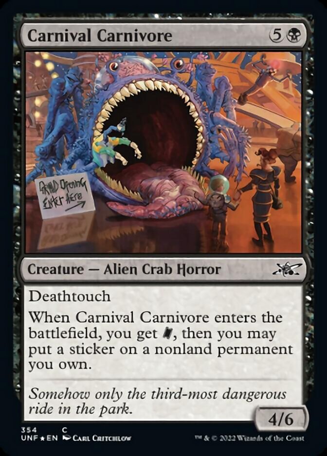 Carnival Carnivore (Galaxy Foil) [Unfinity] | Mega City Incorporated