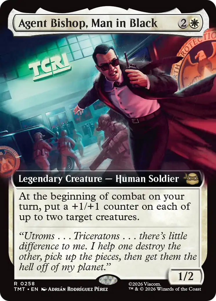 Agent Bishop, Man in Black (Extended Art) [Teenage Mutant Ninja Turtles] | Mega City Incorporated