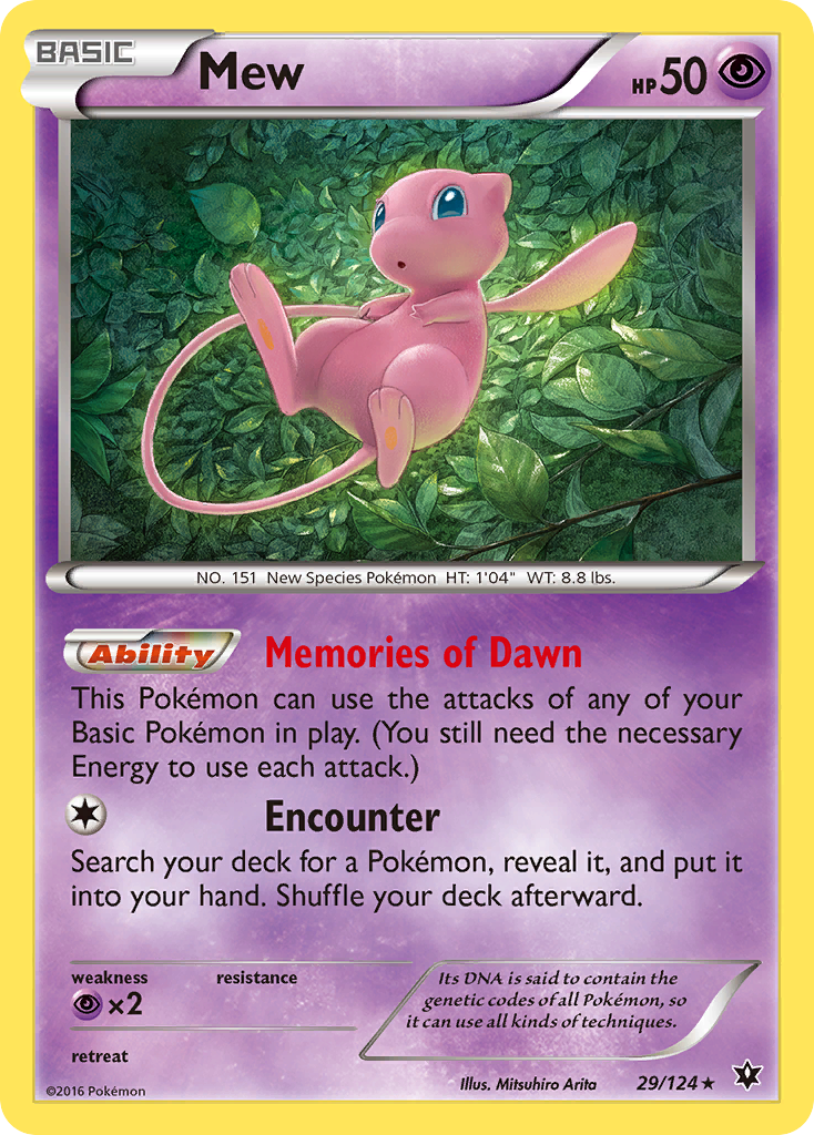 Mew (29/124) [XY: Fates Collide] | Mega City Incorporated